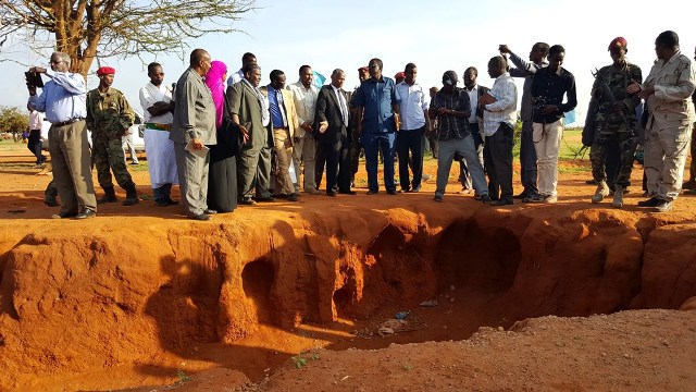 Sawirro Muujinaya Wixii Ay Soo Arkeen Guddiga Xaqiiqo Raadinta Ee Ku Baxay Xadka