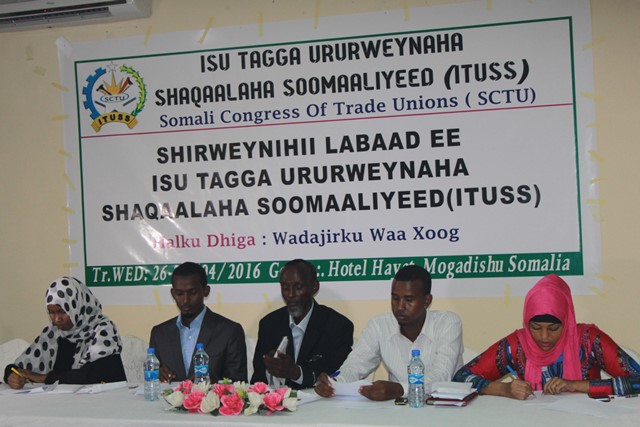 Madaxa Isku tagga Ururadda Shaqaalaha Soomaaliyeed Oo La Doortay
