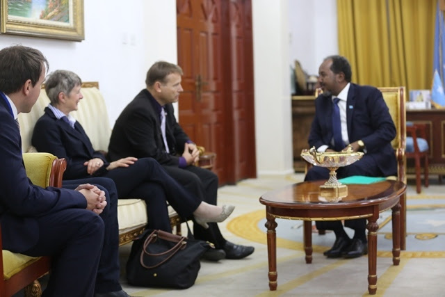 Madaxweyne Xasan Sheekh Oo Wafdi Ka Socda Jarmalka Uga Waramey Howlaha Doorashada Iyo Arrimo kale