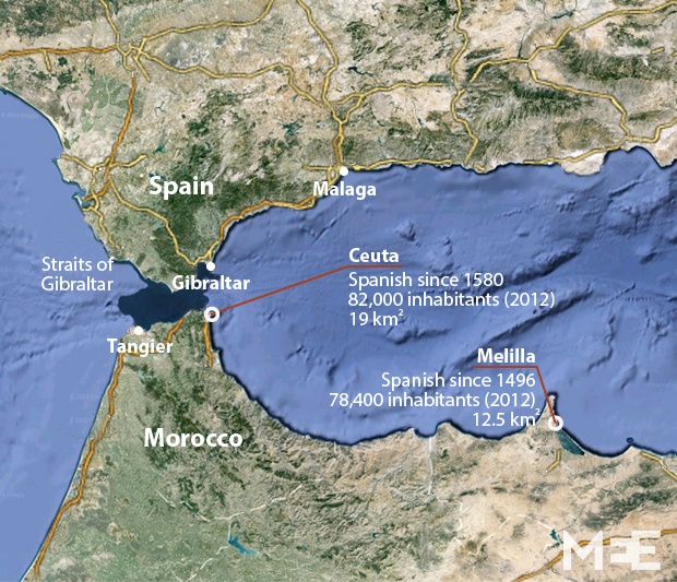 Muhaajiriin Afrikaan Ah Oo Doonaya Iney Ka Gudbaan Xadka Morocco Iyo Spain