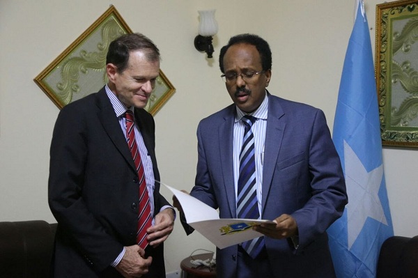 Sawirro: Madaxweyne Farmaajo Oo La Kulmay Wafdi Ka Socday Masar Iyo Jarmalka