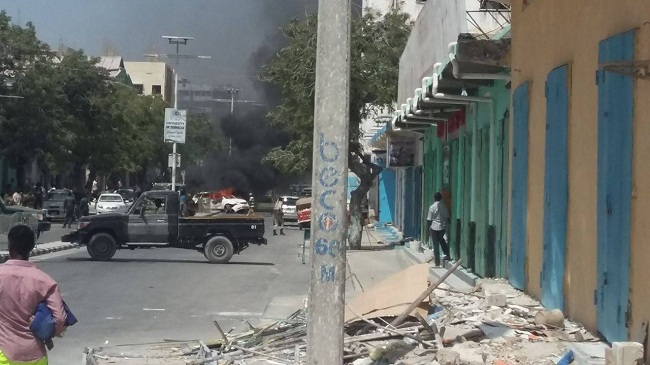 Qarax Ka Dhacay Hoteelka Wehliye Ee Muqdisho