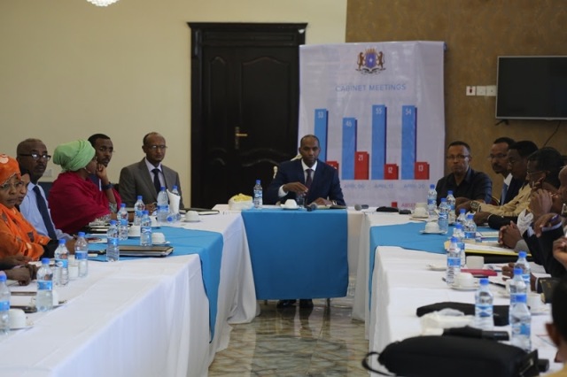Golaha Wasiirada Oo Shirkoodii Maanta Kaga Doodey Afar Qodob (Sawirro)