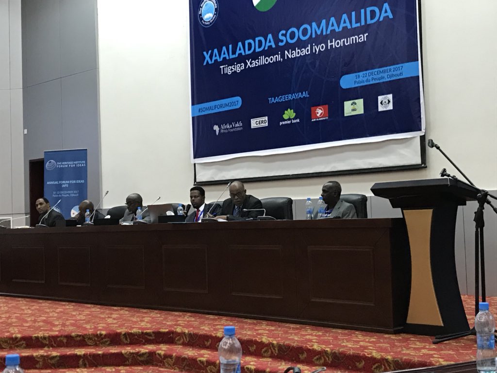 Sawirro: Shirweyne Looga Hadlayo Xaaladda Dhaqaale & Midda Siyaasadeed Ee Soomaalida Oo Ka Socda Jabuuti