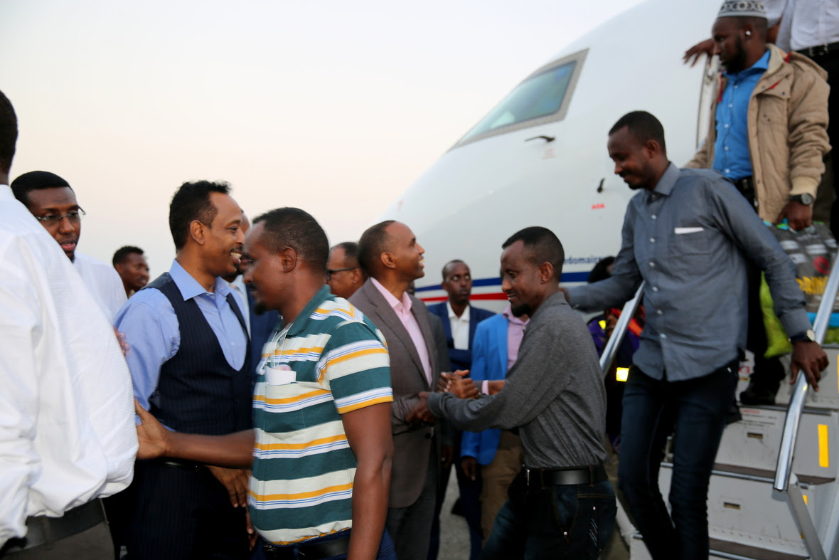 Sawirro: Maxaabiis Laga Soo Daayey Xabsiyo Ku Yaalla India Oo Lagu Soo Dhoweeyay Muqdisho