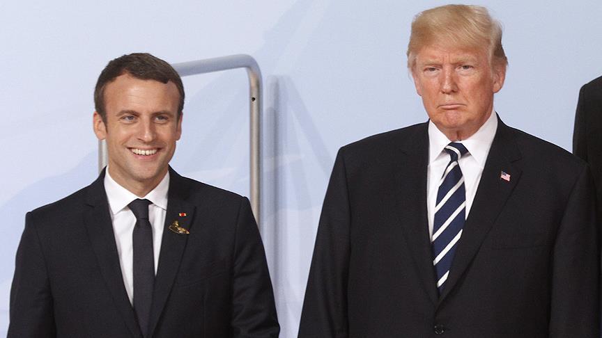 Trump Iyo Macron Oo Kawadahadlay Arrimaha Suuriya Iyo Iran