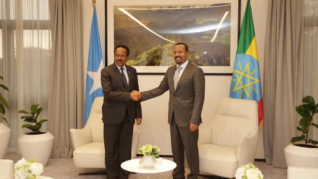 Madaxweyne Farmaajo Iyo Ra’iisul-wasaare Abiy Oo Ku Kulmay Magaalada Addis-Ababa.