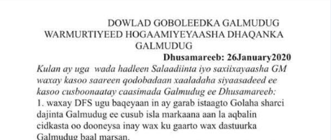 Odayaasha Dhaqanka Oo Bayaan Ka Soo Saaray Doorashada Galmudug