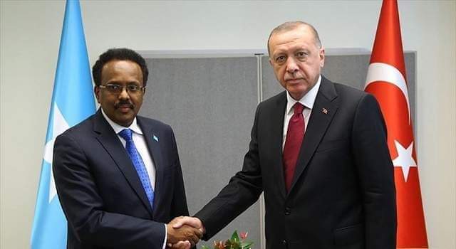 Madaxweynayaasha Soomaaliya iyo Turkiga Oo Wada Hadlay