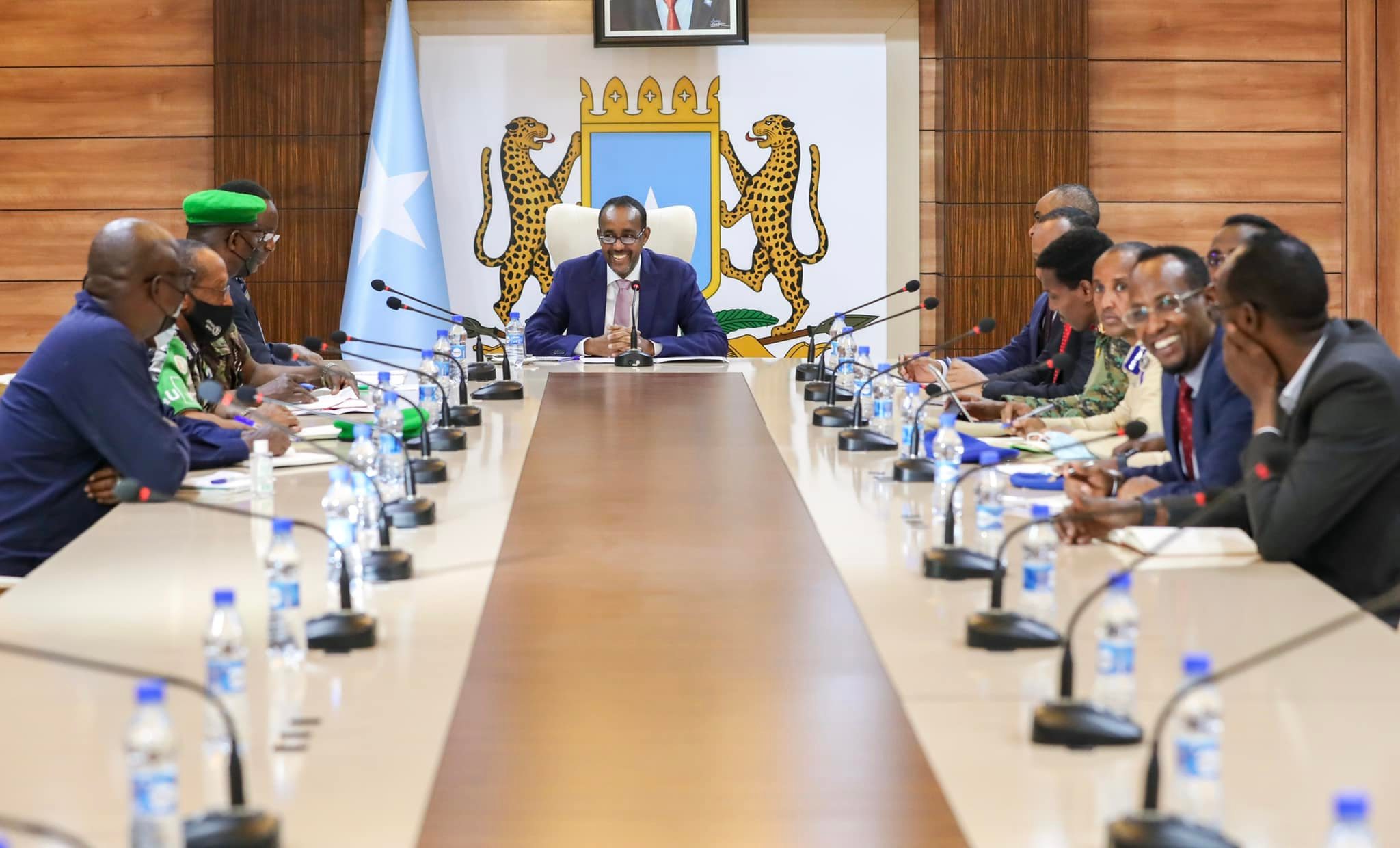Ra’iisul Wasaare Rooble oo Guddoomiyey Shirka Amniga Amarna Siiyey Ciidammda Xoogga iyo AMISOM