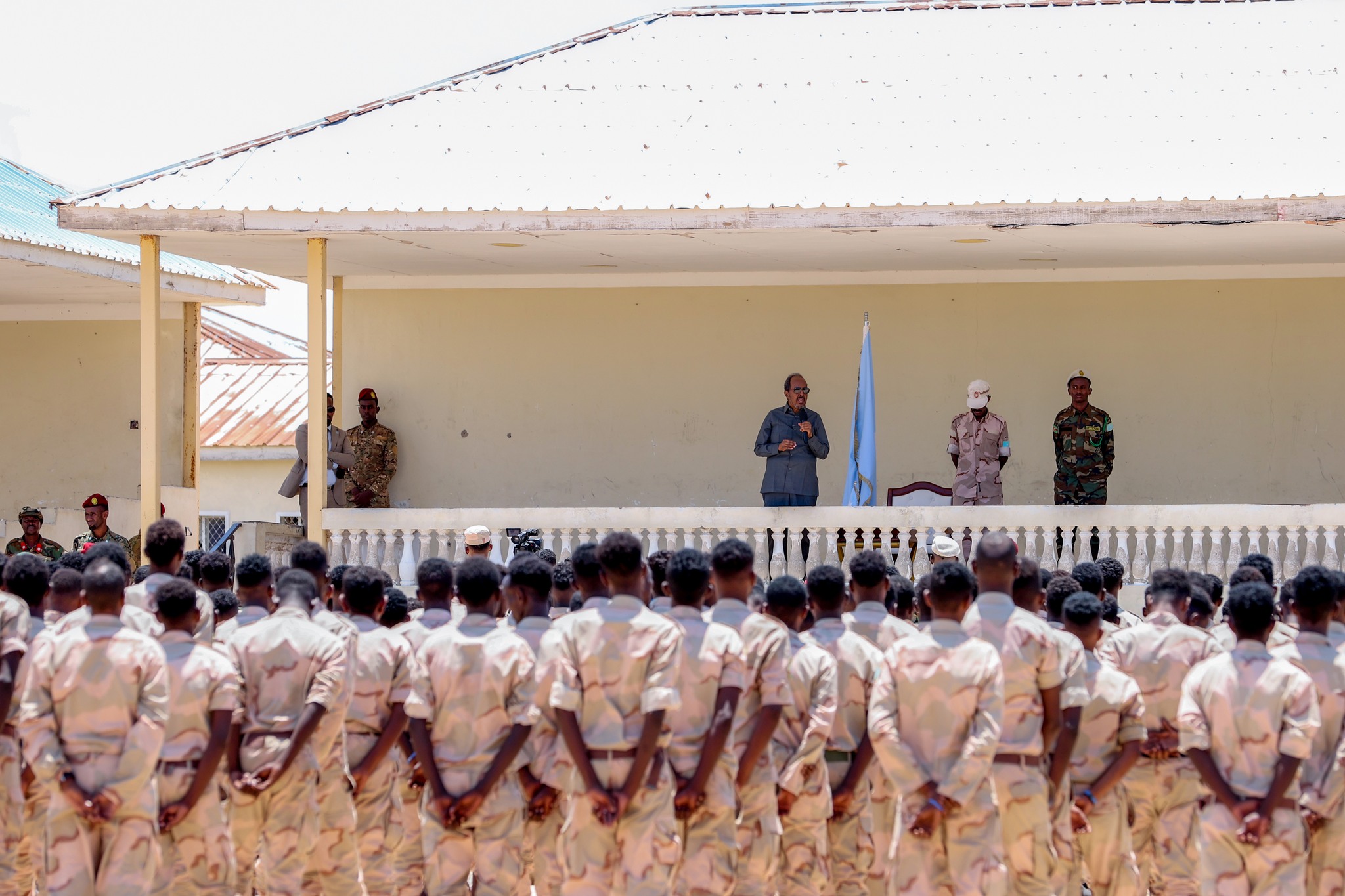 Madaxweynaha Jamhuuriyadda oo Booqday Ciidan Ku Biiraya Dagaalka Al-shabaab