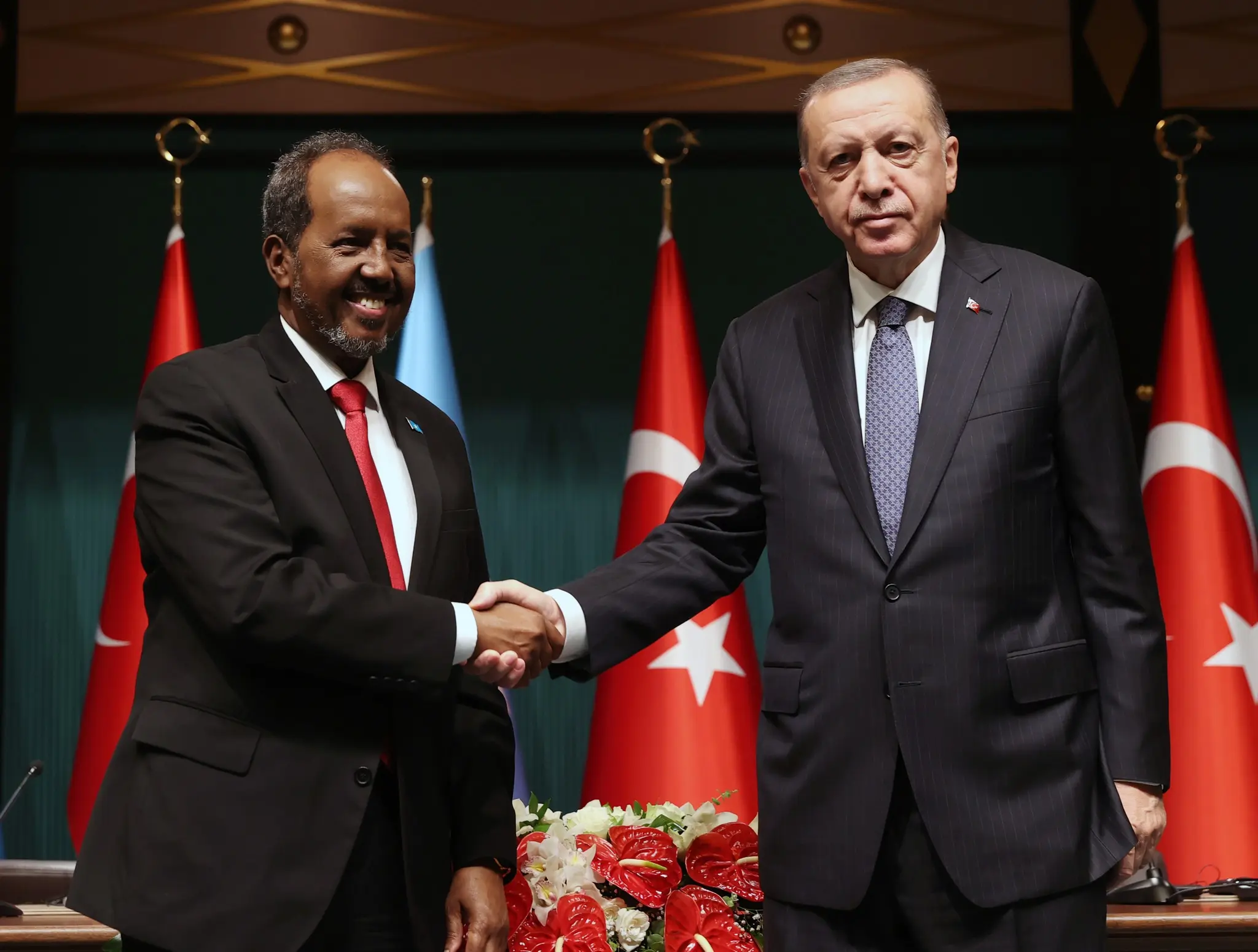 Madaxweyne Xasan Shiikh oo Hambalyeeyay Guusha Madaxweyne Erdogan
