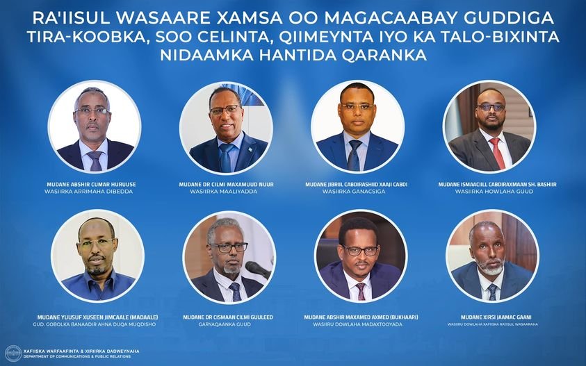 Ra’iisulwasaare Xamse oo Magacaabay Guddiga Soo Celinta Hanti-da Qaran