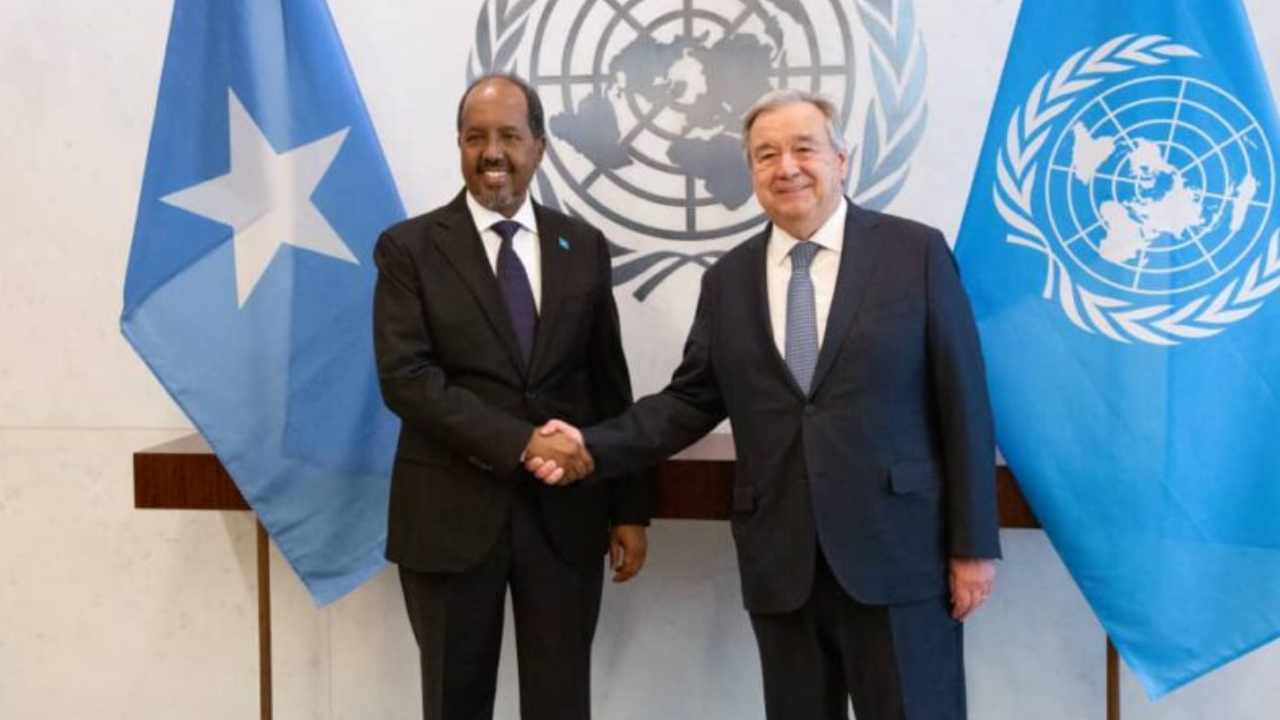 Madaxweyne Xasan Shiikh oo Mareykanka Kula Kulmay Xoghayaha Guud Ee Qaramada Midoobay